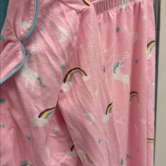 P.J. Salvage Rainbow Unicorn Pajamas size 12/14 - Picture 2 of 9